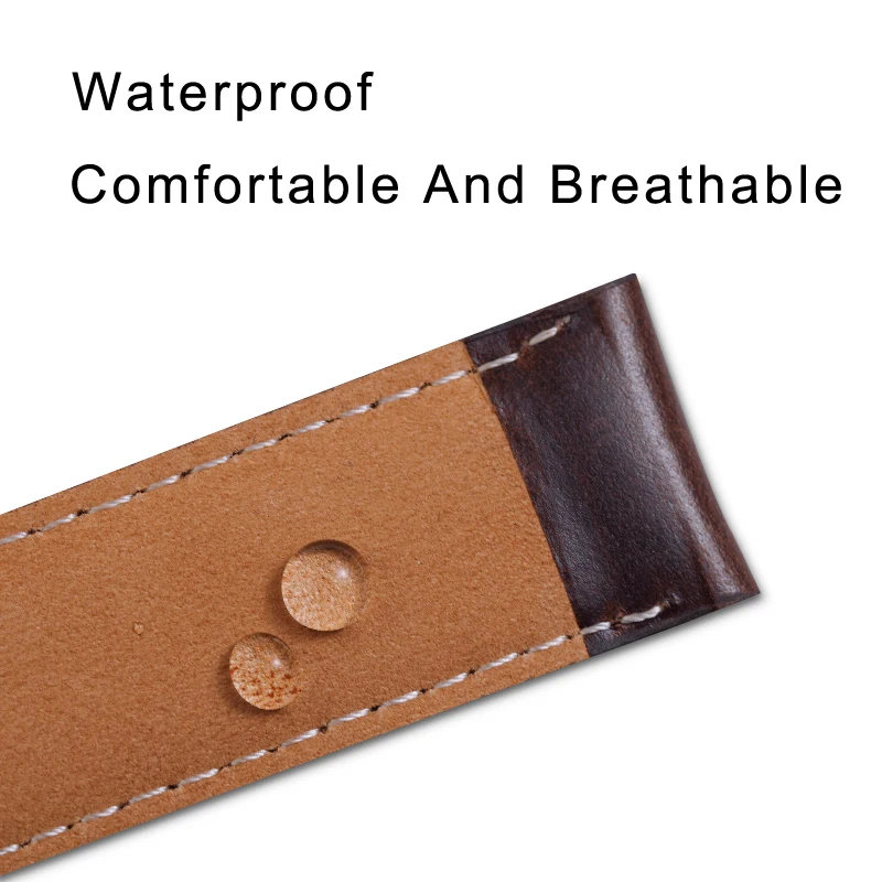 High Quality Genuine Leather Watch Strap Brown 20 19 18 17 16 14 12MM Watchband Men's Watch For DW Daniel Wellington Watch Band