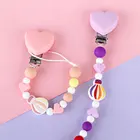 Зажим для детской соски-пустышки, силиконовая цепочка для пустышки, для прорезывания зубов у детей