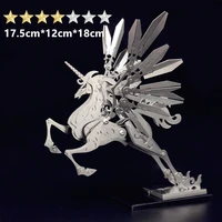 3d diy high quality steel warcraft metal stainless steel assembly kit model medium unicorn decoration gift