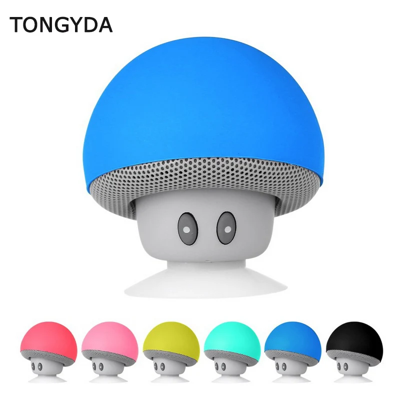 TONGYDA мультяшный Гриб беспроводной Bluetooth динамик водостойкая присоска Мини аудио