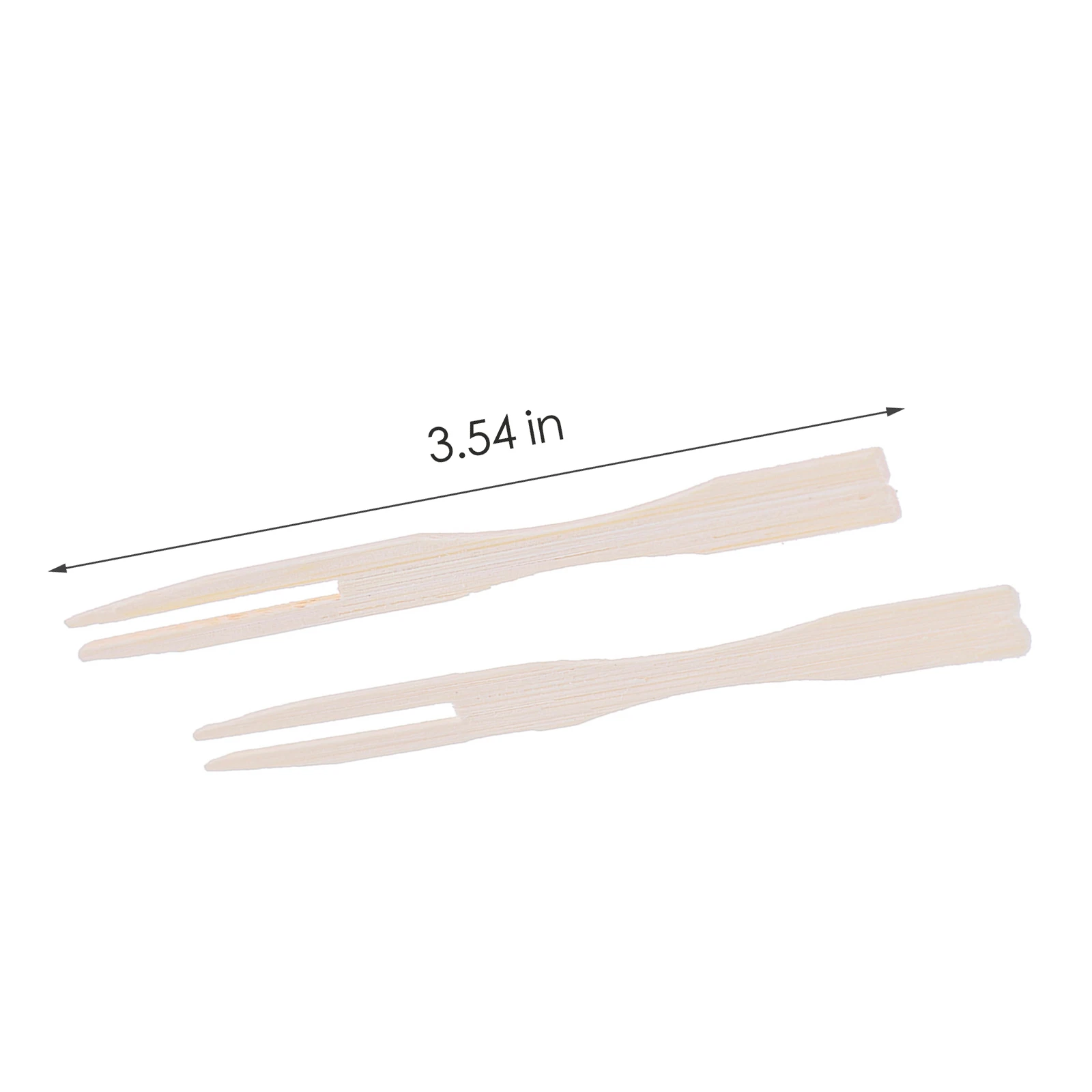 

100PCS Bamboo Disposable Wooden Fruit Fork Dessert Cocktail Fork Set Party Home Household Decor Tableware Supplies