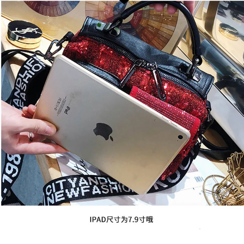 

Rivet Diamond Designer Luxury Handbags Fashion Rhinestone Crossbody Bags For Women Brand Delicate Pu Multipurpose Shoulder Bag