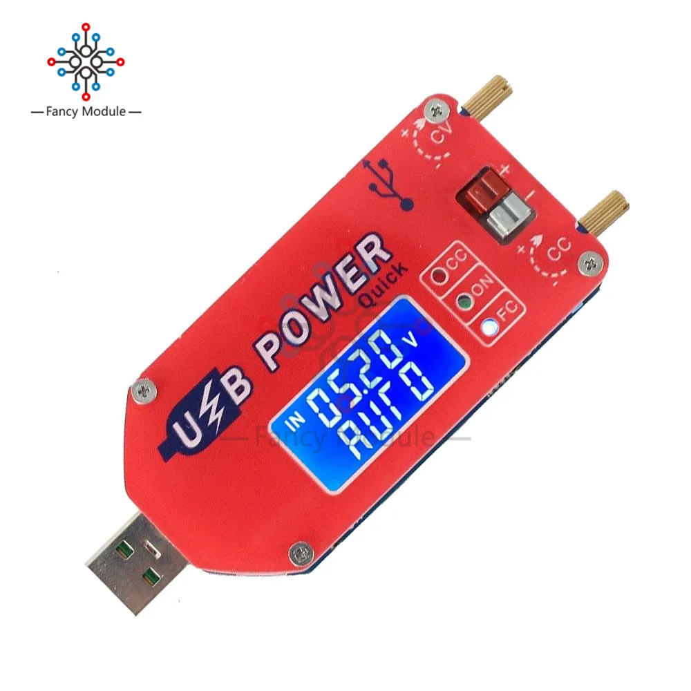 QC3.0 QC2.0 15 Вт Регулируемая подсветка CC CV USB от 5 В до 3 9 в 12 24 понижающий источник