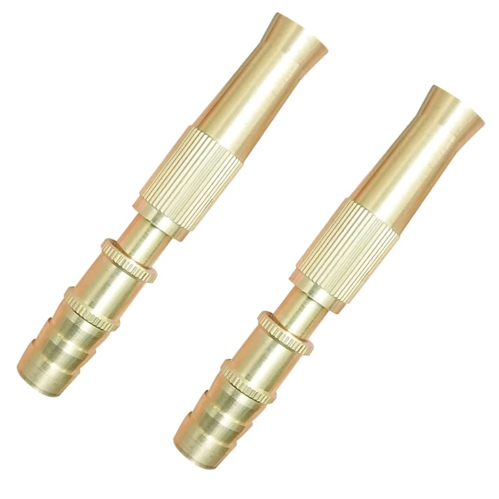 

Adjustable Sprinkler Water Guns Car Wash Yellow Watering Flower Copper Lawn Garden Hose Nozzle