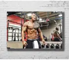 Dwayne Johnson The Rock Muscle, кино, искусство, шелковая фотокраска 24x36 дюймов