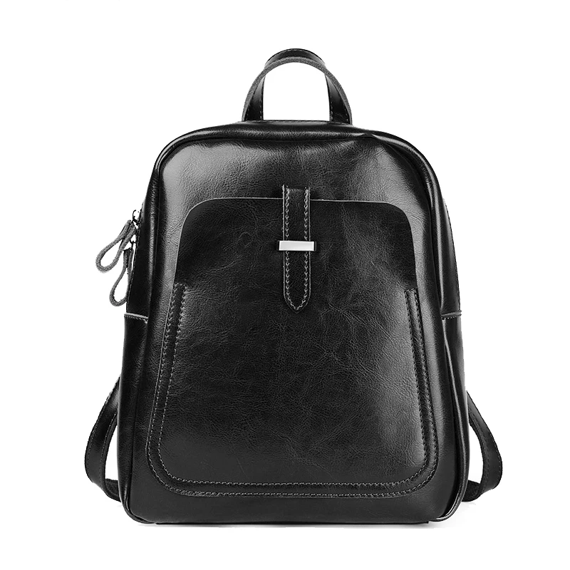 Рюкзак женский ZROM из натуральной кожи 2019 натуральный кожаный рюкзак | Багаж и