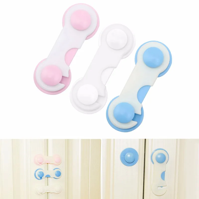

Door Safety 4Pcs Baby Kids Drawer Cabinet Refrigerator Door Security Lock Protection Safety
