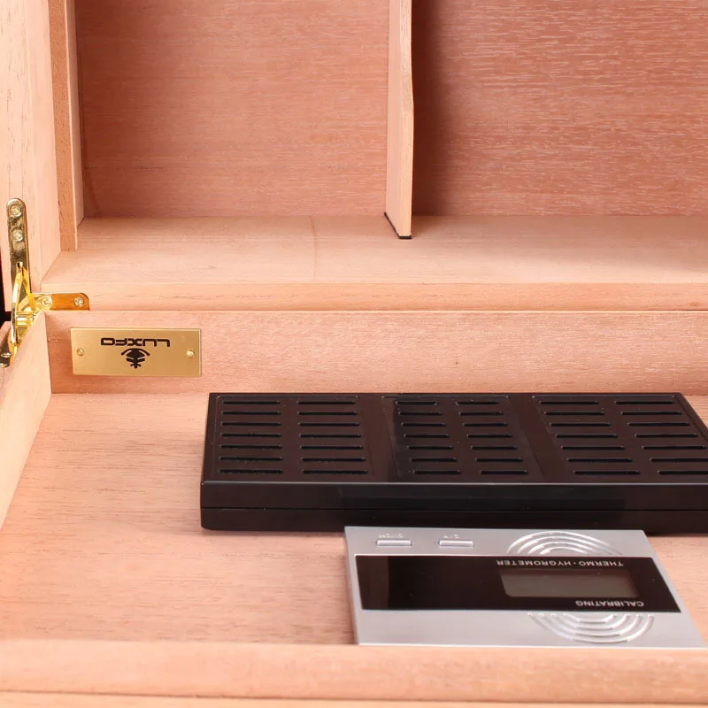 Модная коробка для сигар винного красного цвета кедровый ящик хранения