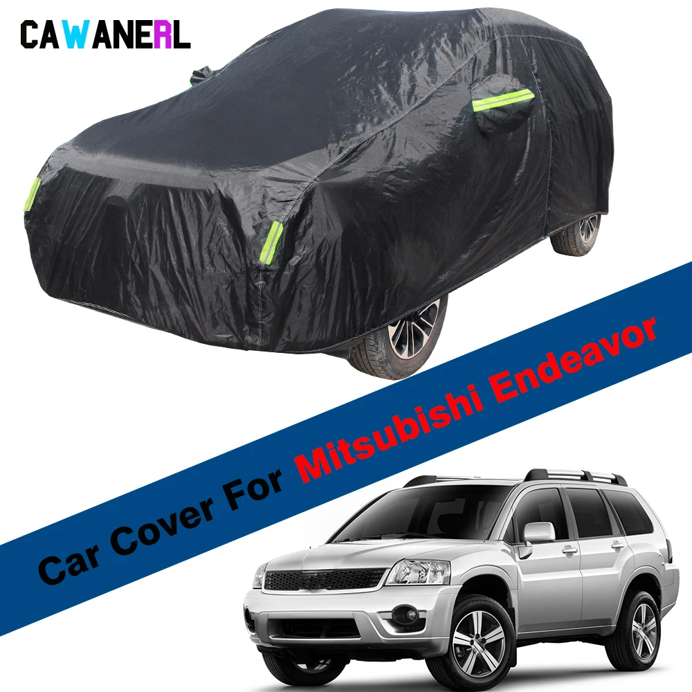 

Водонепроницаемый чехол для автомобиля Mitsubishi черного цвета, защита от УФ-лучей, солнца, дождя, снега, льда, пыли
