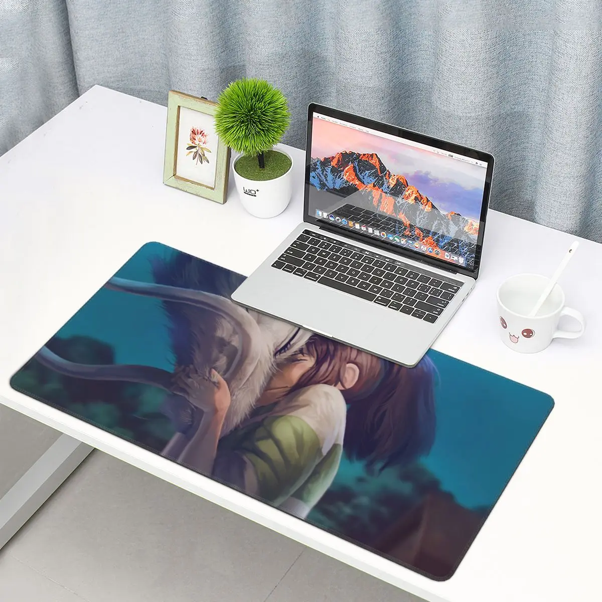 Коврик для мыши с изображением героев мультфильма кавайная аниме девушек