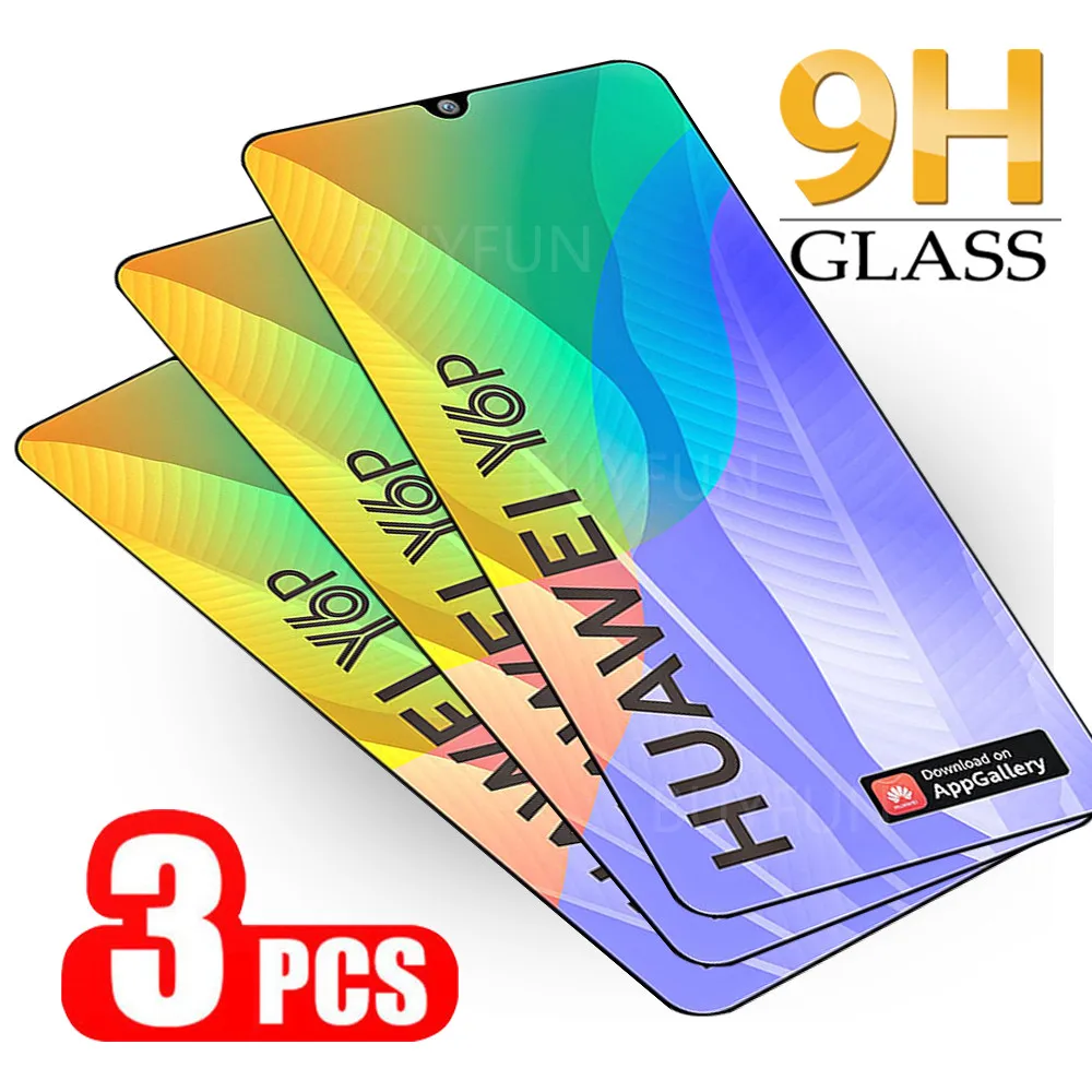 

3PCS GLASS For Huawei Y6p MED-LX9N Tempered Glass 2.5D Protective on For Huawei Y6P y6p Y6 p y6 2020 Screen Protector Glass Film