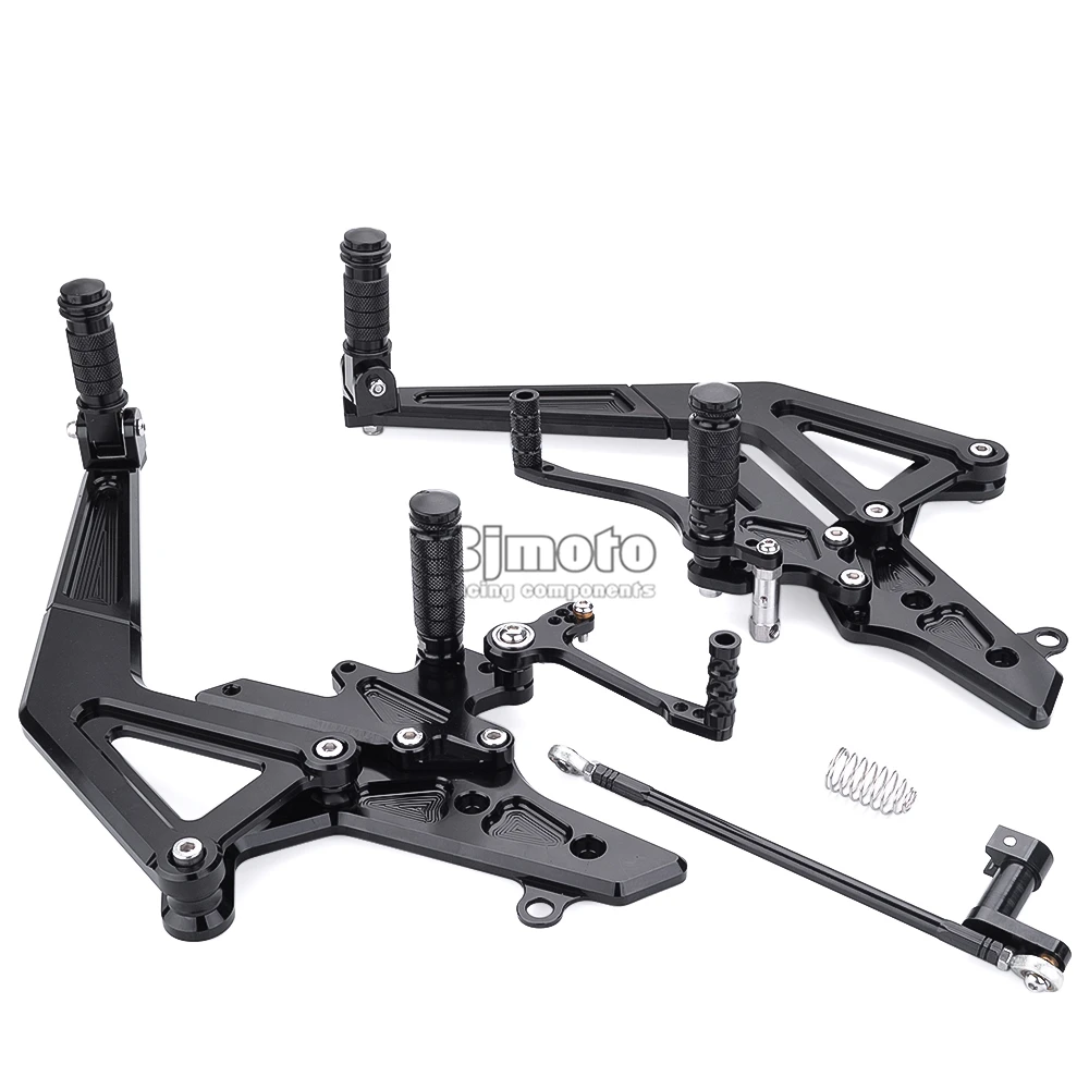 BJMOTO мотоциклетные Запчасти для Kawasaki Ninja 650R ER6F/ER-6N 12-14 мотоциклов гоночные ЧПУ Регулируемые задние комплекты задний комплект подножки