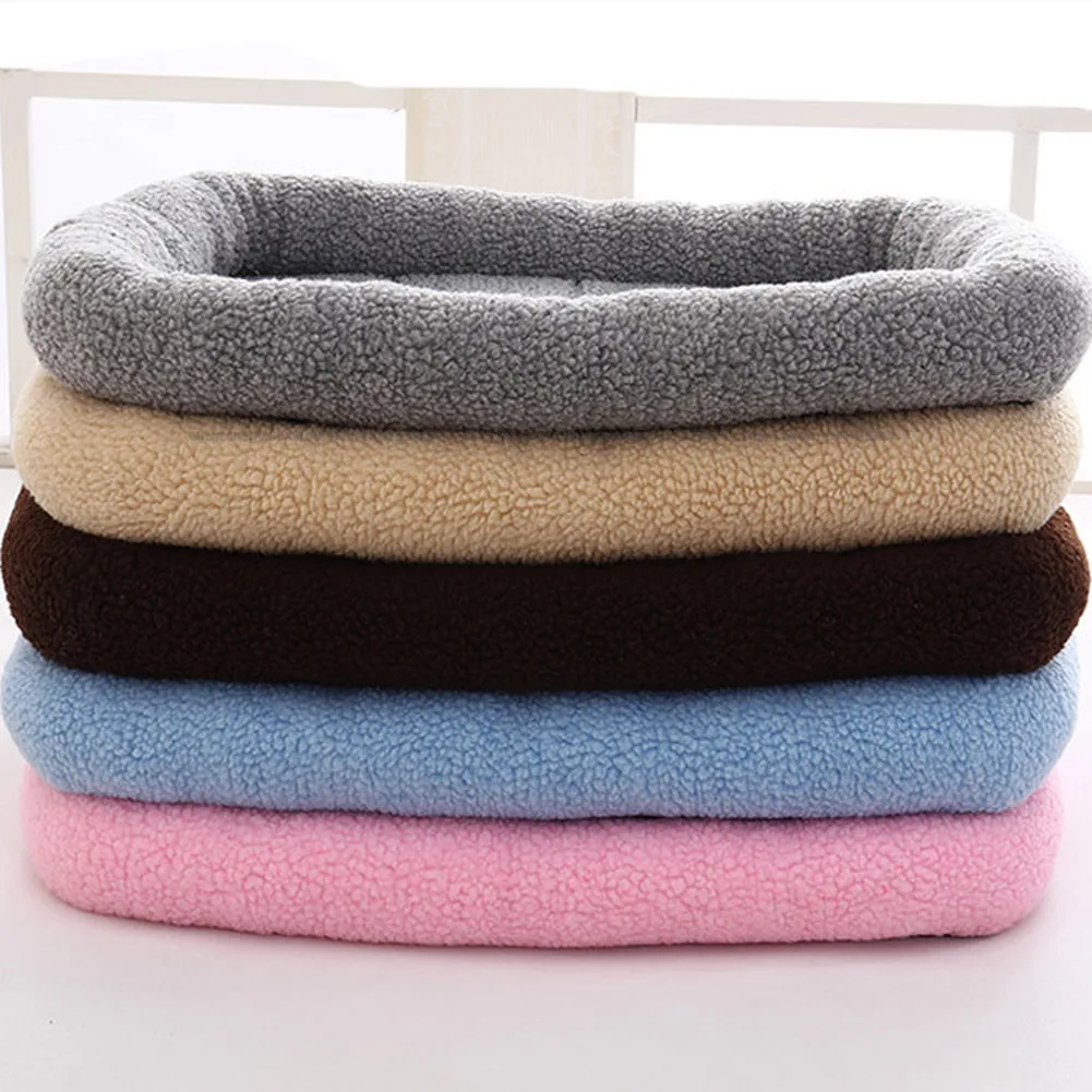 Большая кровать для собак из мягкого флиса теплые кровати кошек