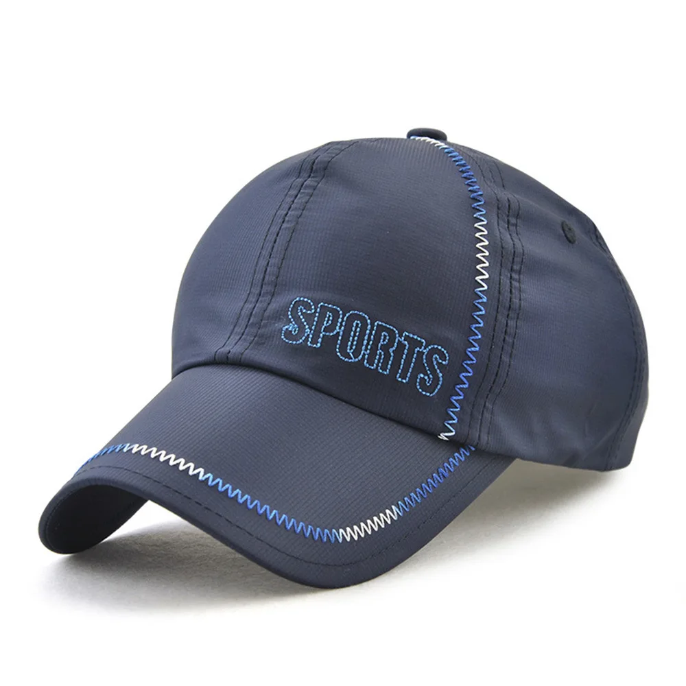navy blue TOHUIYAN летняя солнцезащитная Кепка для мужчин и женщин, дышащая Кепка, бейсболка, регулируемая шапка, бейсболка s - Цвет: navy blue