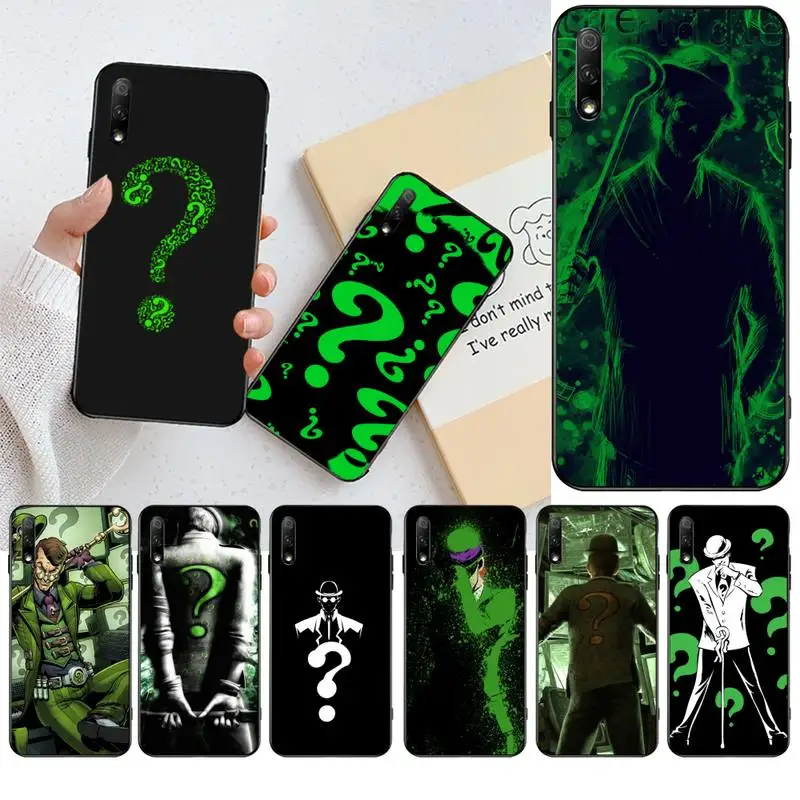 

CUTEWANAN Detective Comics The Riddler Cover Black Soft Shell Phone Case for Huawei Honor 30 20 10 9 8 8x 8c v30 Lite view pro