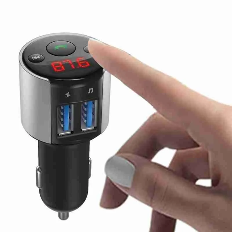 Автомобильный Bluetooth FM-передатчик беспроводной 5 0 MP3 музыкальный плеер AUX радио