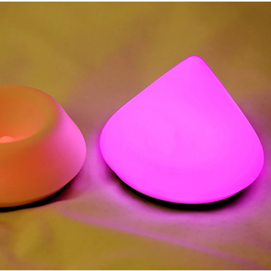 

Led bedside Nightlight silicone clapping lamp USB charging colorful atmosphere lampA632
