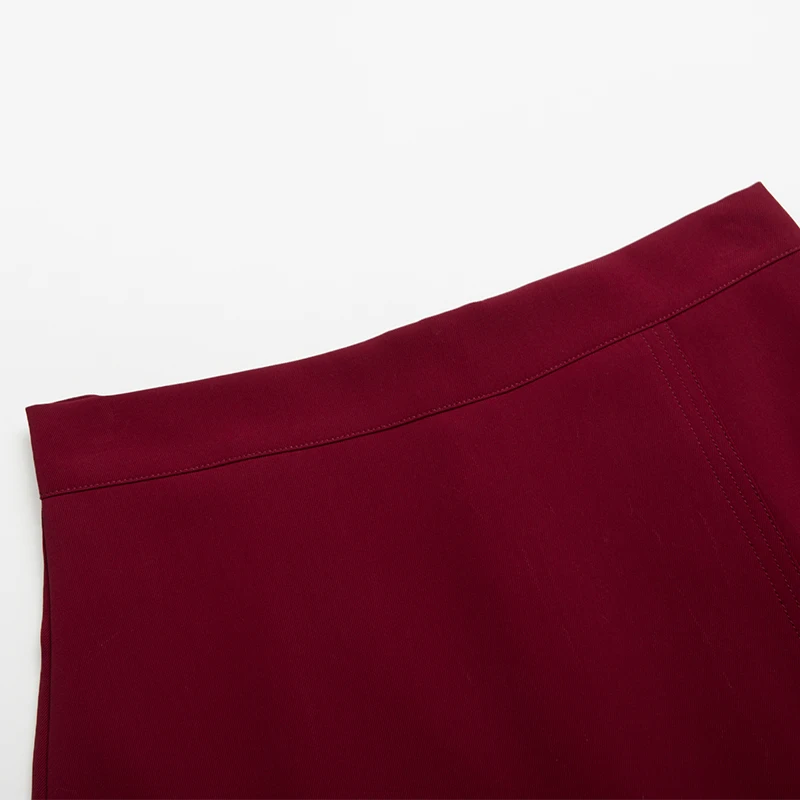 Женская юбка на молнии Heliar однотонная текстурированная трапециевидной формы с