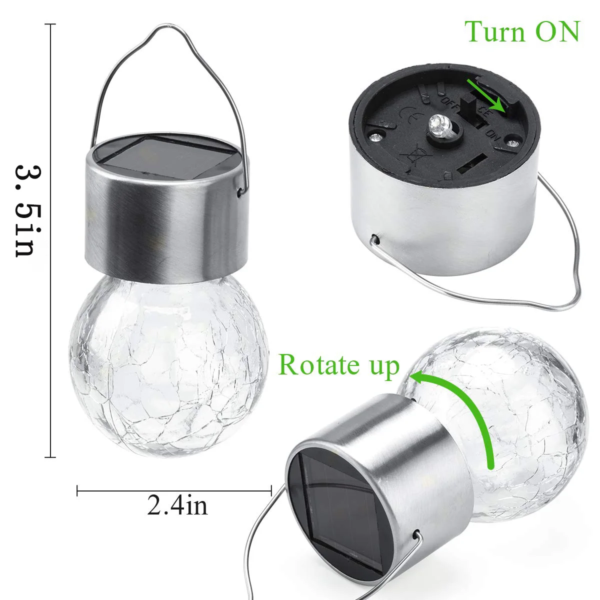 Светодиодные подвесные фонарики на солнечной батарее водонепроницаемые ажурные