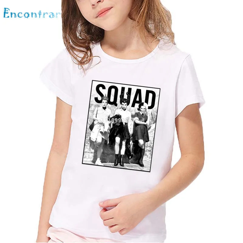 Плохая девочка Веселая Детская футболка с принтом отряда детская одежда злого