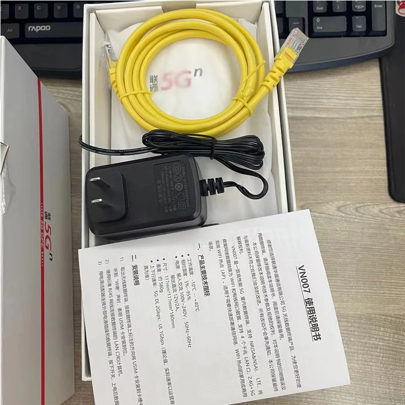 Новый разблокированный китайский Unicom VN007 5G CPE беспроводной роутер NSA SA 2 3 Гбит/с