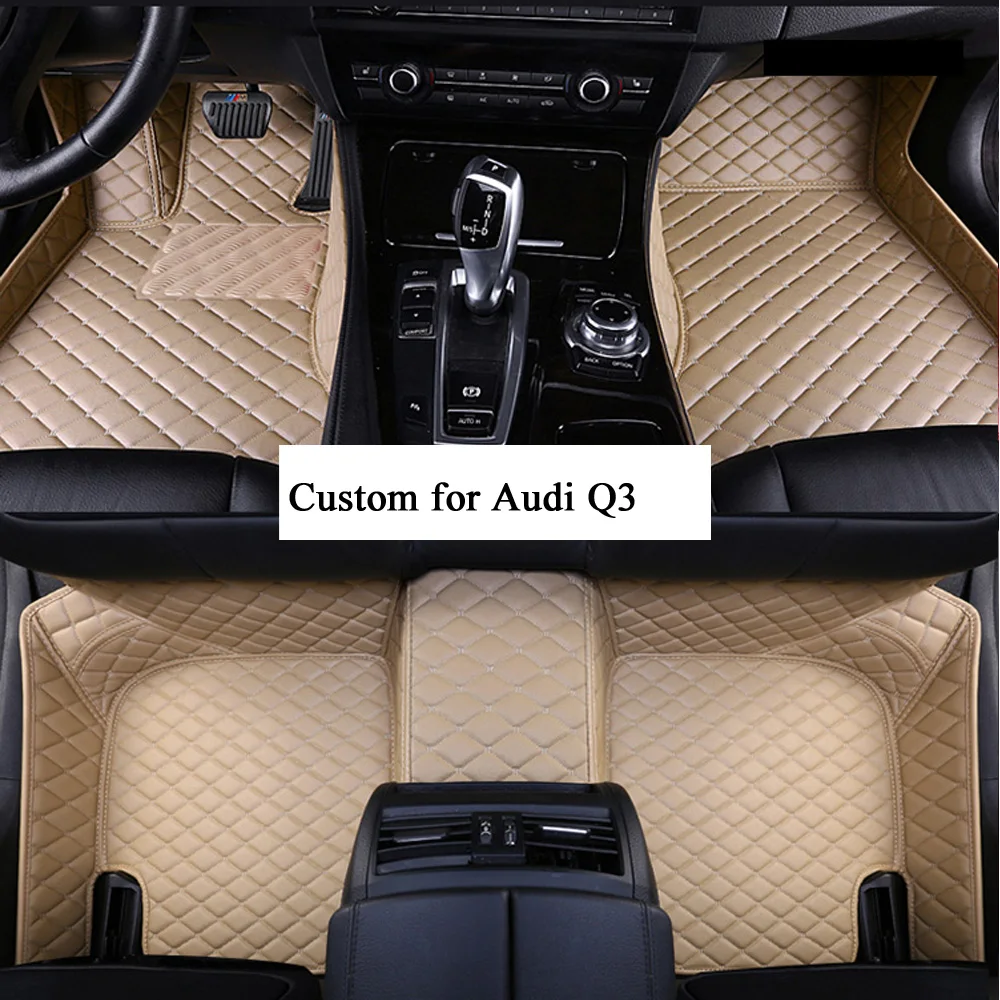 

Car Floor Mats for Women and Men Artificial Leather Mat for Audi Q3