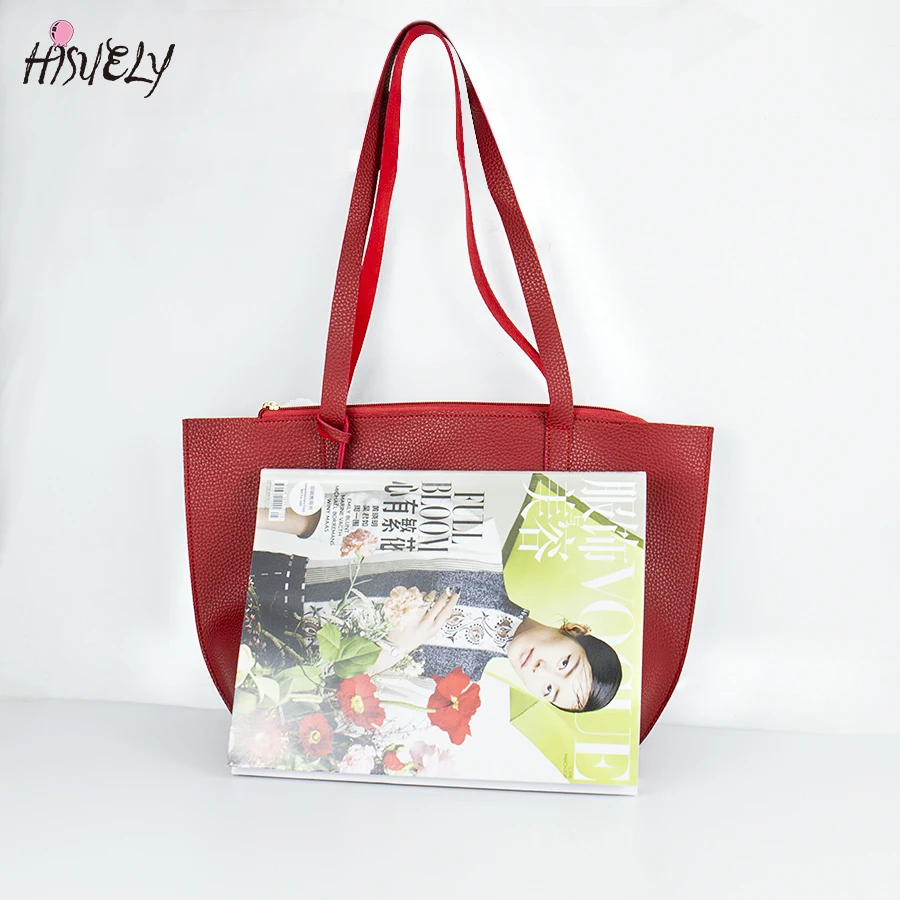 Осенне зимняя женская кожаная сумка брендовая однотонная #39s вместительная