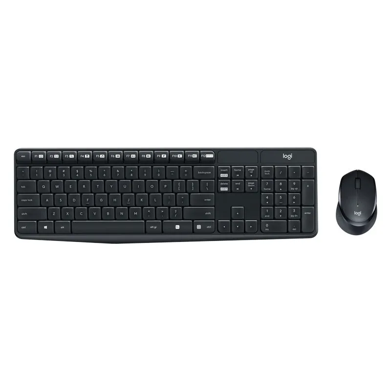 

Logitech Original MK315 Беспроводная Бесшумная Bluetooth клавиатура и мышь набор клавиатура и мышь защита от брызг офисная игра