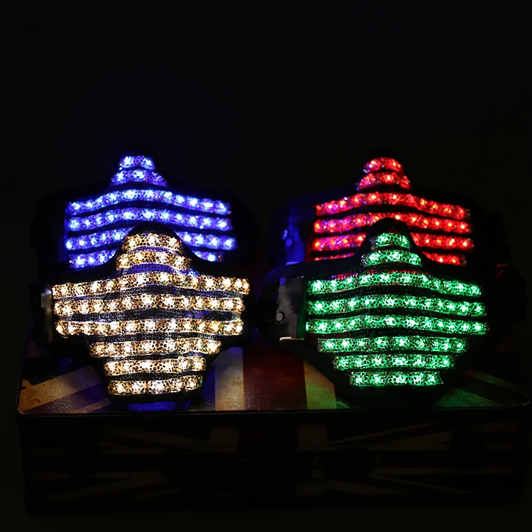 

Cy New Diamond LED Luminous Mask Laser Mask Stage Props Nightclub Bar LED Performance Wear