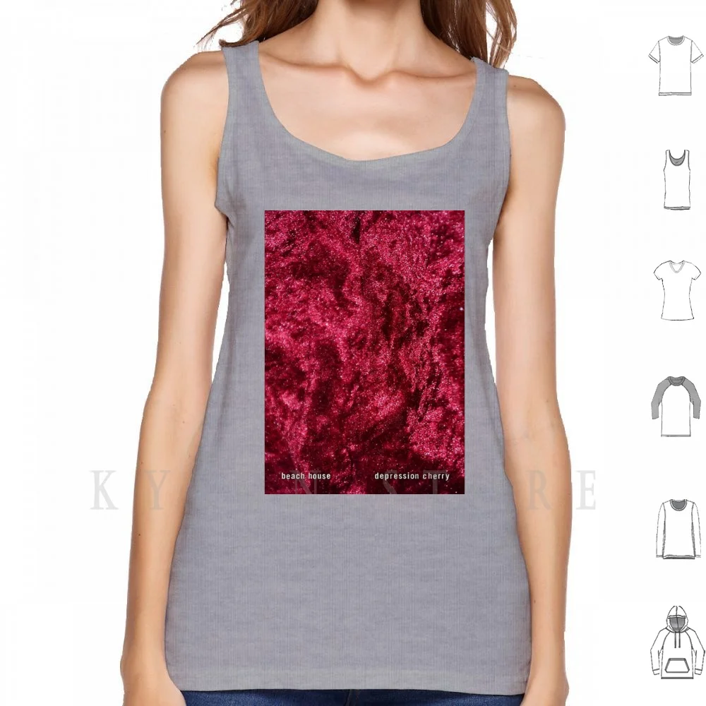

Beach House Depression Cherry Poster-Tank Tops Vest 100% Cotton