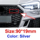 1 шт. автомобиль передняя решетка значок эмблема для решетки радиатора для Sline s-образная Audi TT A2 A3 A4 A5 S1 S2 S3 S5 B8 B6 автомобильные аксессуары автомобильной Товары