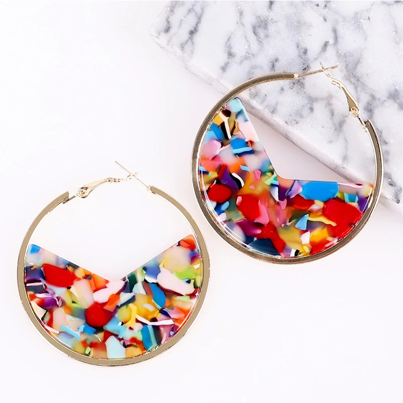 Серьги ювелирные женские серьги акриловые богемные 2019 корейский Леопардовый