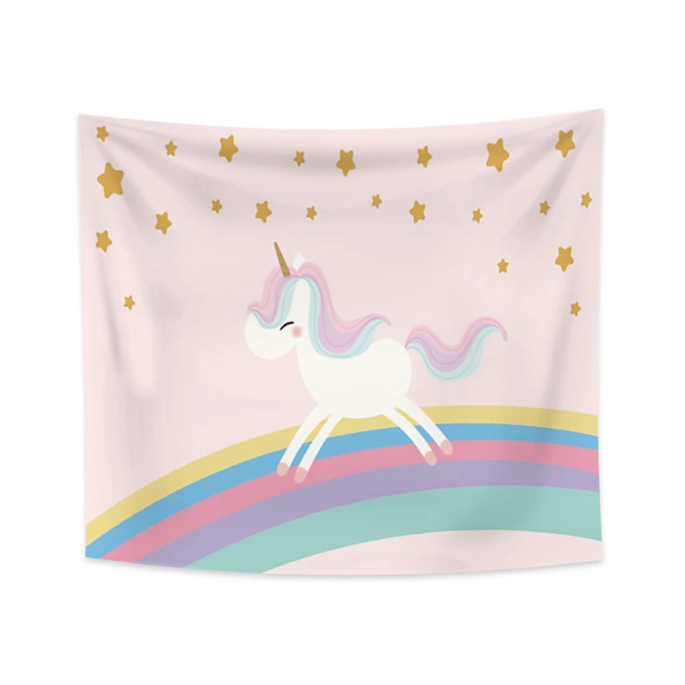 Модный гобелен кассеты с изображением фламинго единорога милые свежие