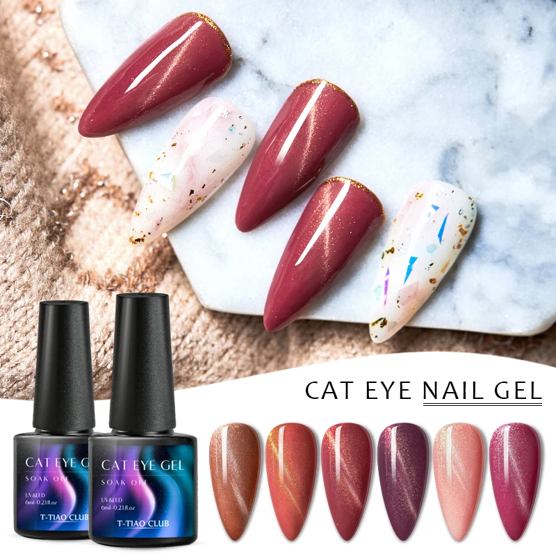 Блестящий Гель лак для ногтей &quotкошачий глаз&quot &quotсделай сам&quot СВЕТОДИОДНЫЙ УФ