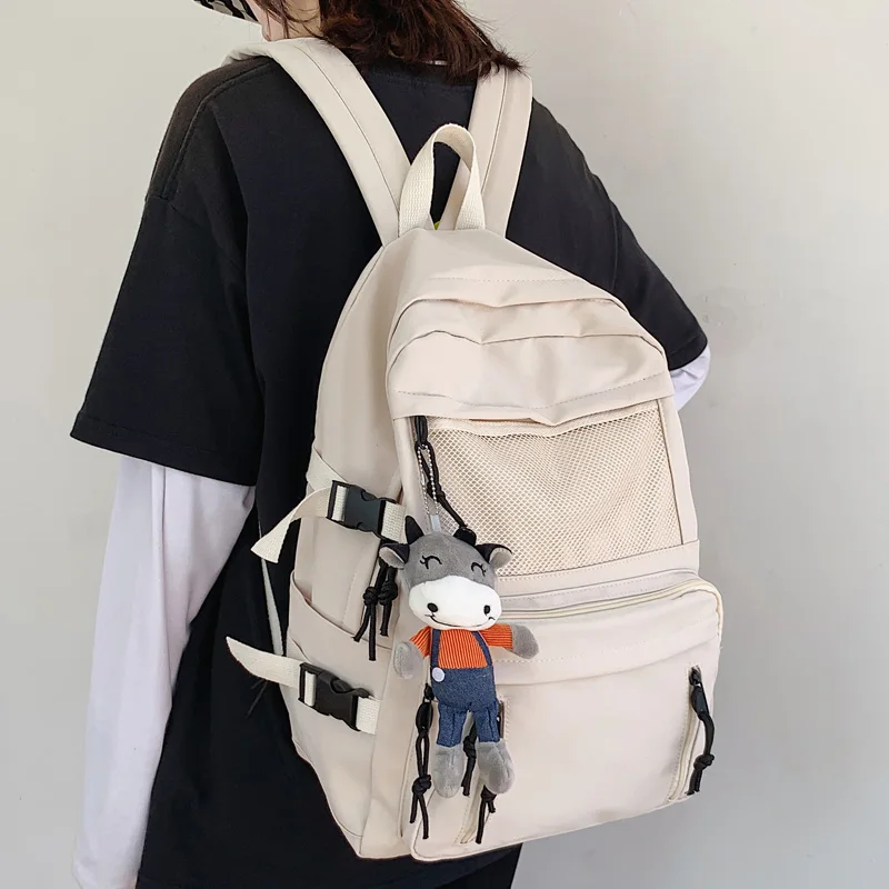 DIFA водонепроницаемый нейлоновый женский рюкзак с несколькими карманами пряжкой