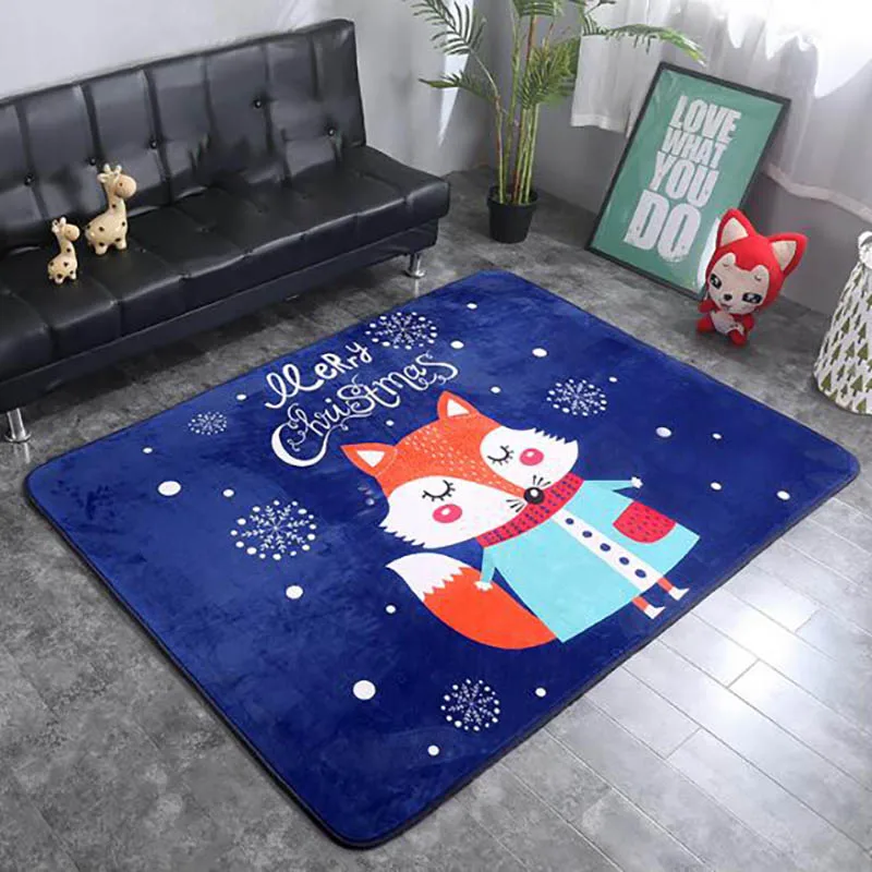BXX022O Детский игровой коврик для малышей, детский коврик для ползания, ковер с рисунком животных, детский коврик с бархатистой поверхностью, Нескользящие аксессуары для комнаты BXX022 - Цвет: BXX022O