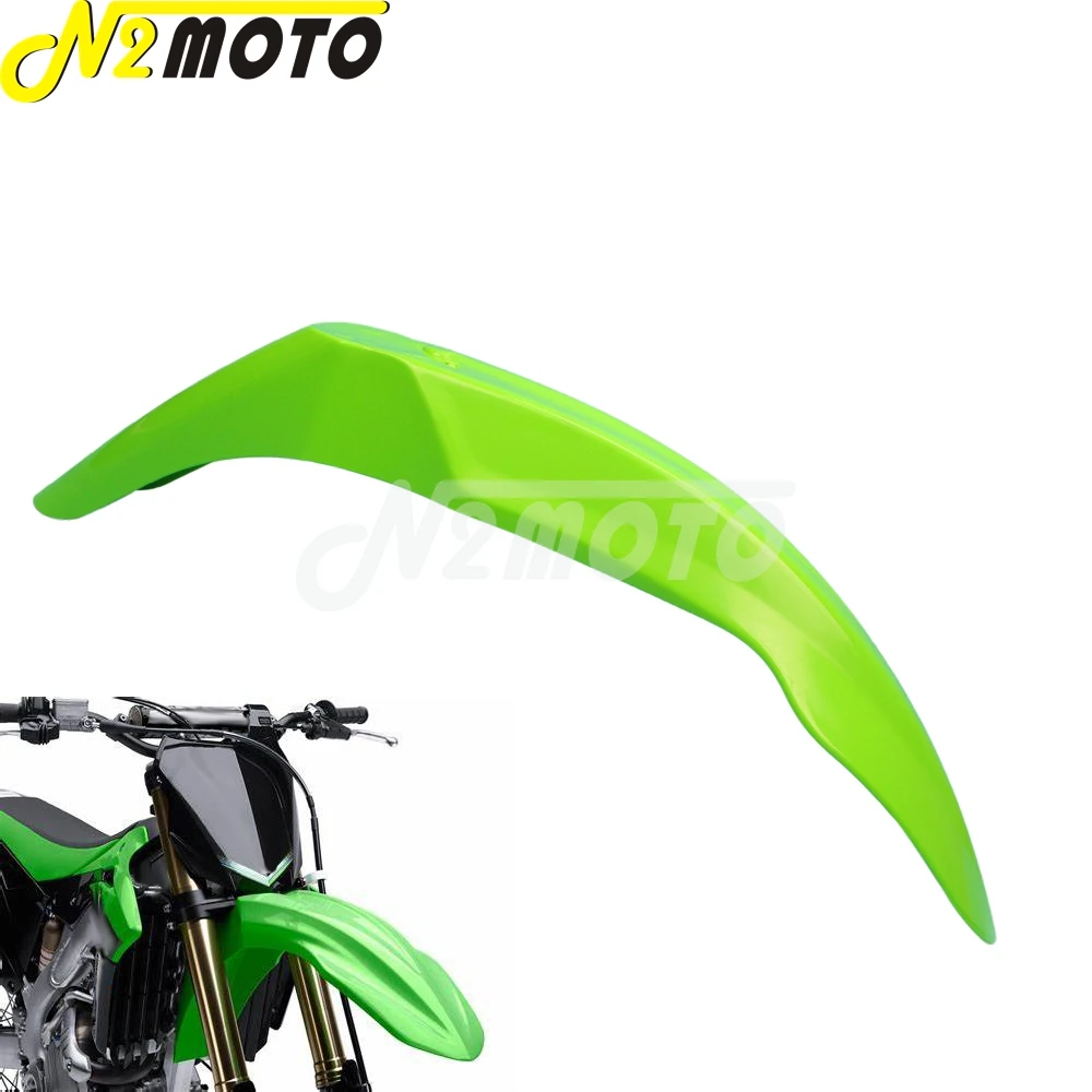 Зеленый брызговик Supermoto переднее грязезащитный чехол для мотокросса Kawasaki DRZ KX YZ WR