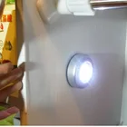 Светодиодный сенсорный светильник для кухонного шкафа, ночсветильник с питанием от батарейки, габаритные лампы для домашнего декора, 12 шт.