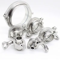 12 7mm 108mm34%e2%80%9d 4 25%e2%80%9dsanitary weld ferrule tri clamp silicon gasket union set ss304 stainless steel for homebrew