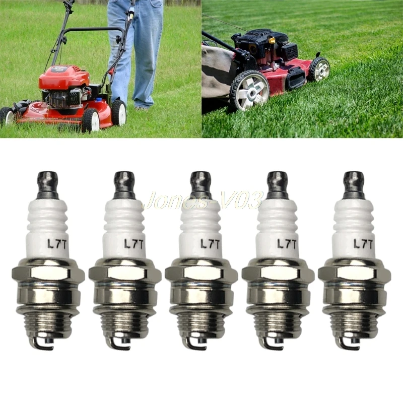 5 шт. свечей зажигания подходит для L7T BM6A BPMR7A RCJ6Y RCJ7Y WSR5F 33cc-49cc триммер вентилятора замены Accessory-V003 5 шт. свечей зажигания подходит для L7T BM6A BPMR7A RCJ6Y RCJ7Y WSR5F 33cc-49cc триммер вентилятора замены Accessory-V003