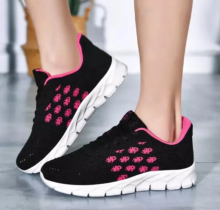 

2021 spring new Lightweight sports shoes women breathable mesh sneakers non-slip running shoes zapatos mujer
