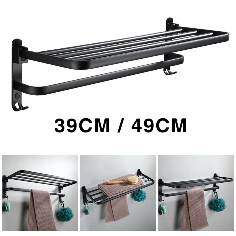 

Towel Rack Modern Towel Shelf w/ Towel Bar Hotel Bathroom Kitchen er
