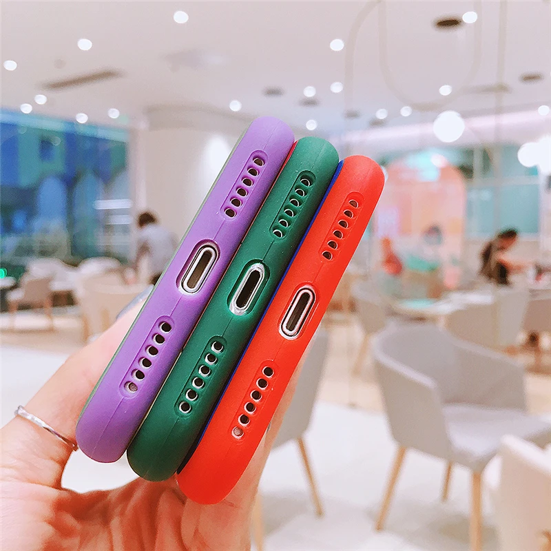 Милый мультяшный узор TPU цветной мягкий чехол для телефона iPhone 11 8 7 6 6S Plus Pro MAX Xs Max X