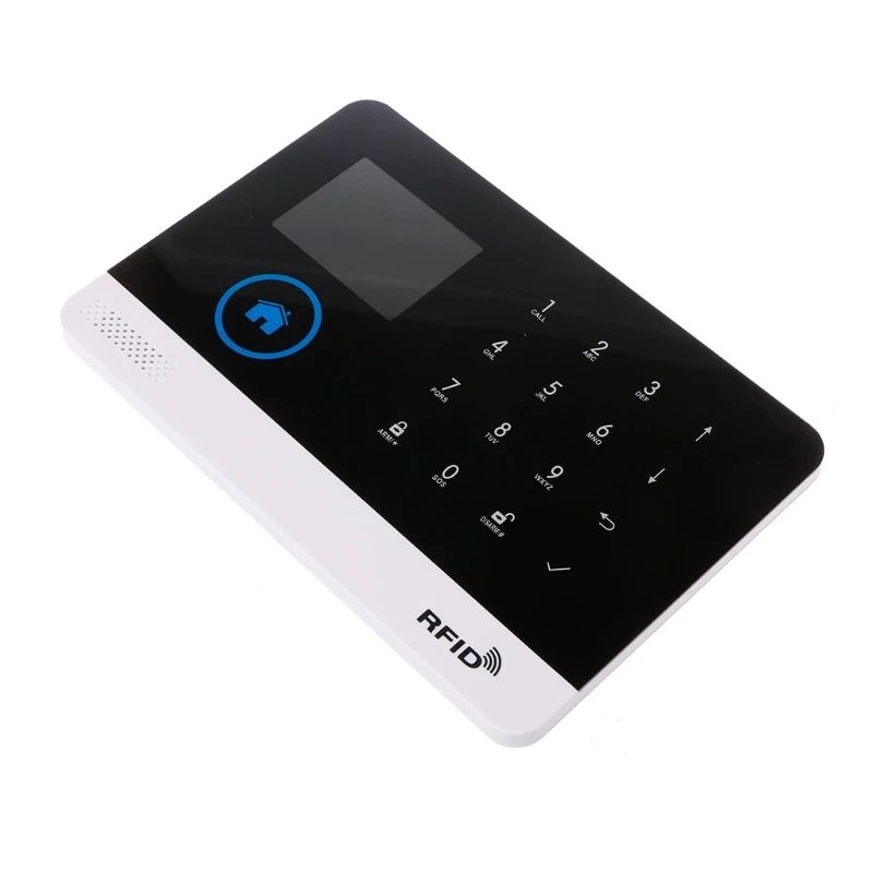 

Home Security Wireless WIFI GSM GPRS Alarm System APP Remote Control RFID Card Kit 090F