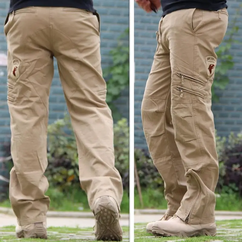 Брюки тактические мужские повседневные джинсы Airborne хлопок брюки-багги с