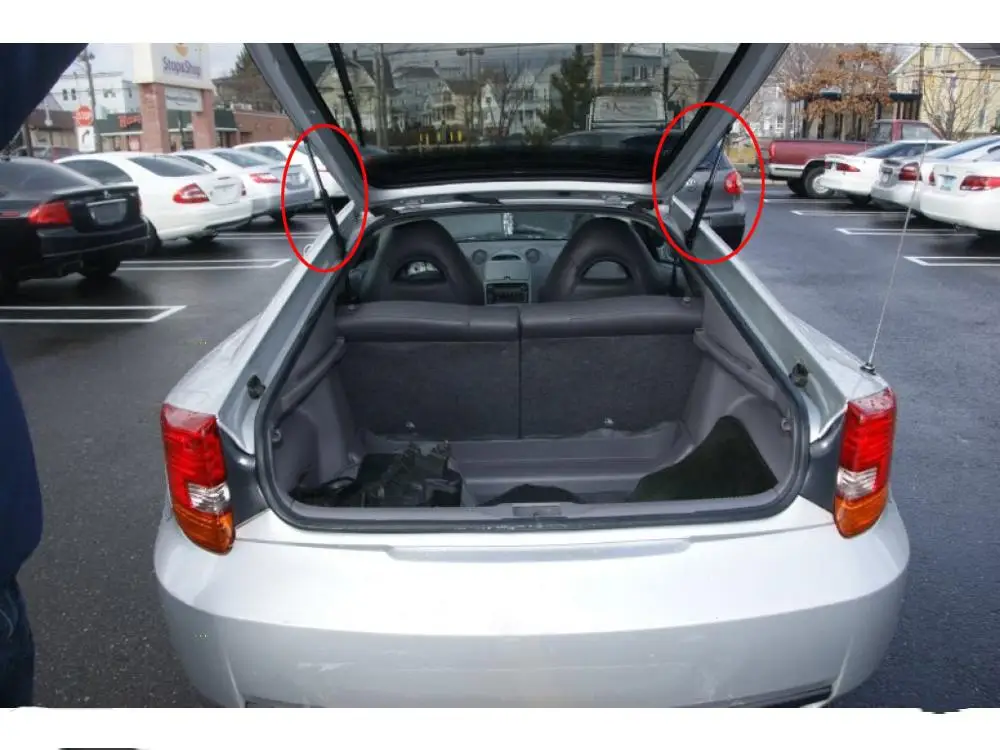 Подъемник для люка автомобиля поддерживает газовые стойки пружины для Toyota Celica хэтчбек 2000-2005 16,48 дюймов W/сток спойлер и или протрите авто