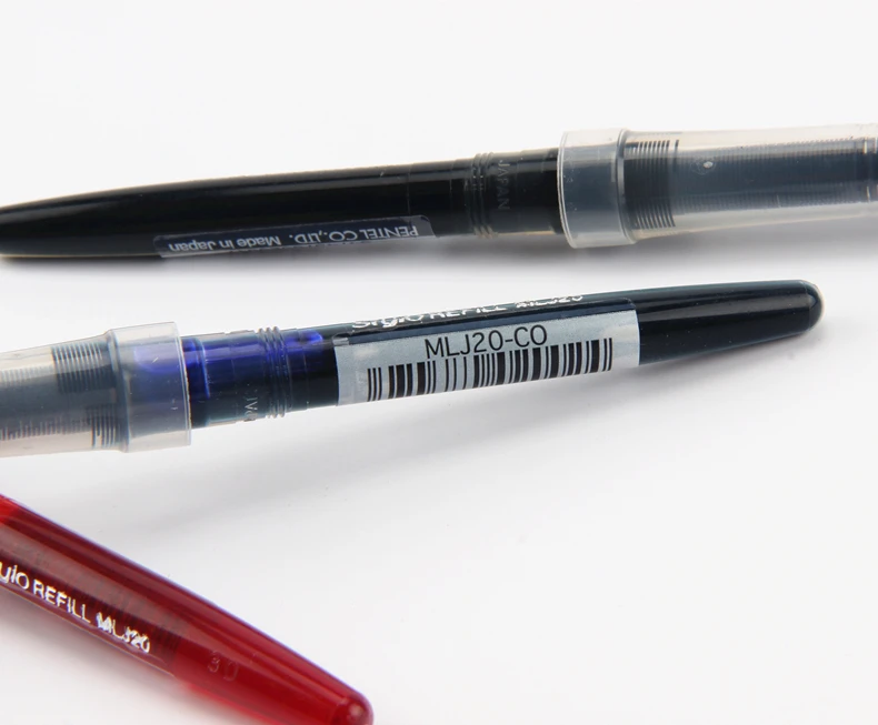 Ручка перьевая ручка Pentel Tradio Pulaman MLJ20 для TRJ50 0 7 2 мм японский черный/синий/красный