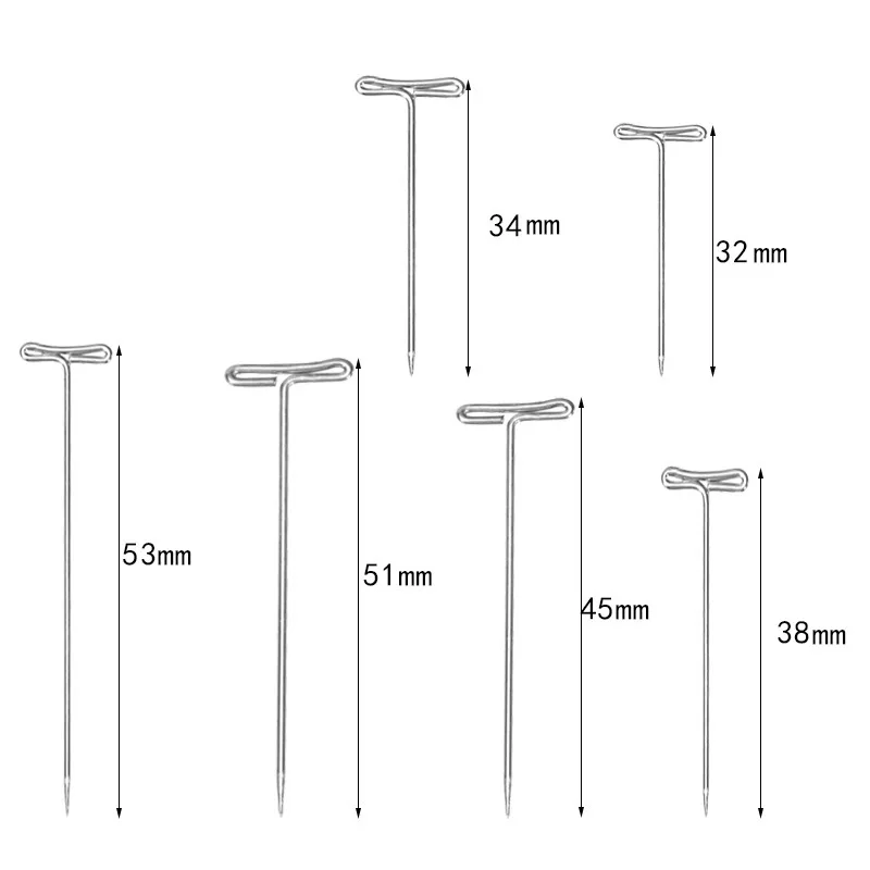 50 шт. т образные иглы для волос 32 мм|Аксессуары укладки| |