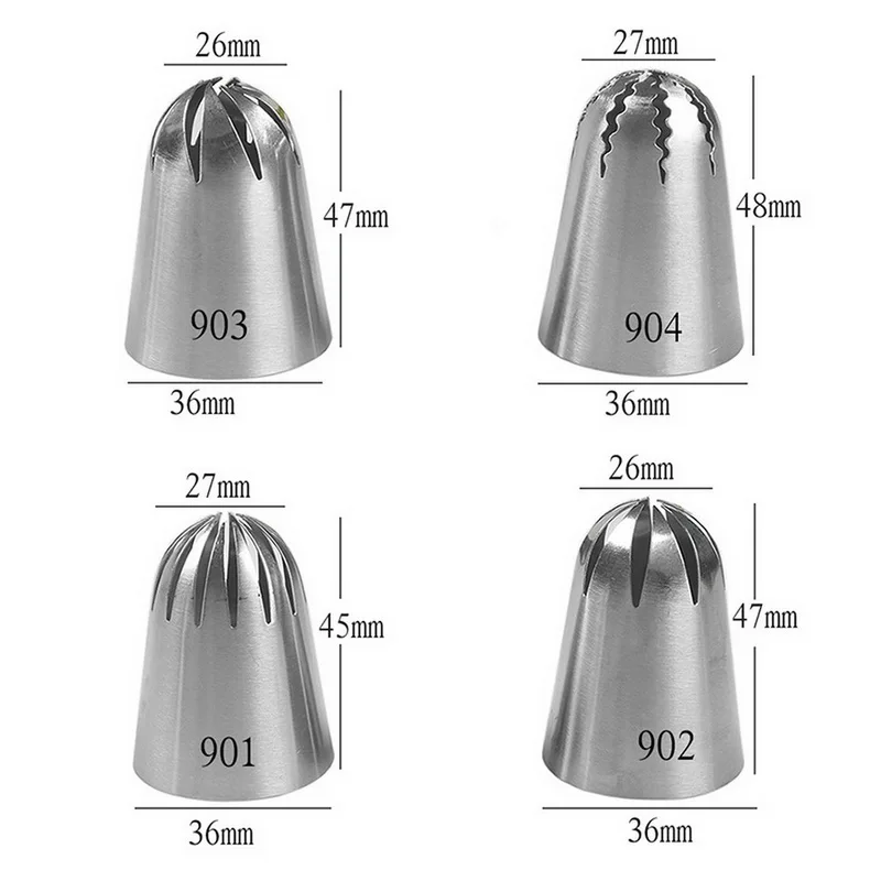 4 шт./компл. большой торт насадка для крема Обледенение инструменты