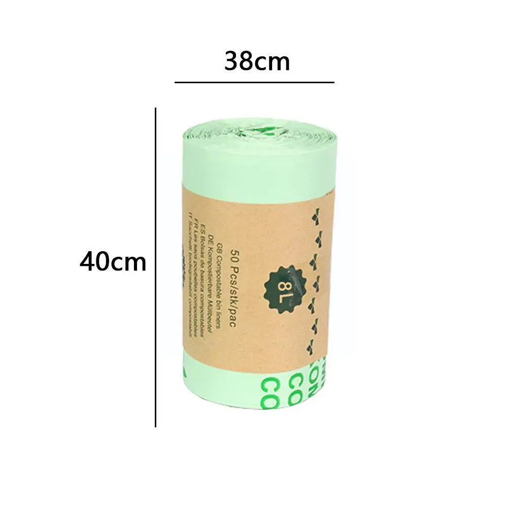 

1 Roll Garbage Bags Biodegradable Kitchen Food Waste Bag Bags Waste For Home Bag Kitchen Scraps Trash Storage T1K0